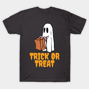 Halloween Ghost Trick Or Treat T-Shirt